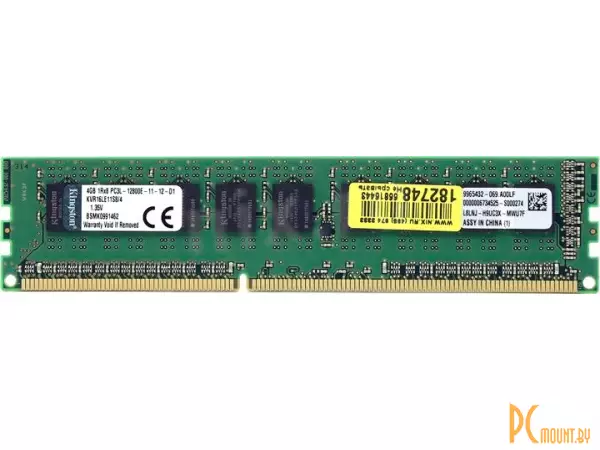 DDR3, 4Gb, PC12800(1600MHz), Kingston KVR16LE11S8/4